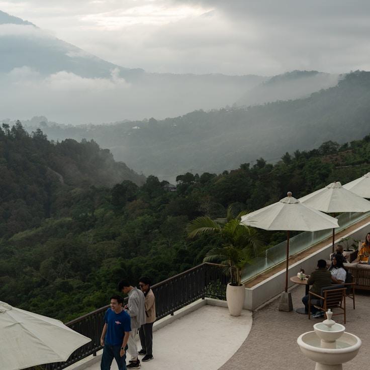 Entertainment zone at night in Canada
